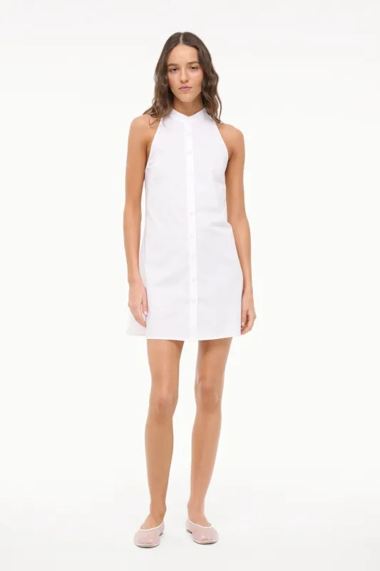 SHIRLEY MINI DRESS | WHITE made by STAUD