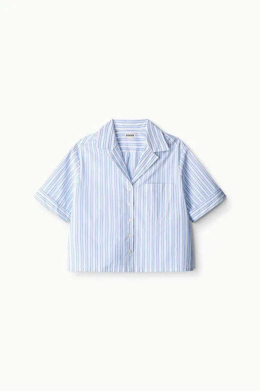 GABI SHIRT | MIST STRIPE made by STAUD