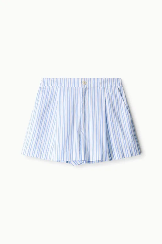 ZOEY SHORT | MIST STRIPE made by STAUD