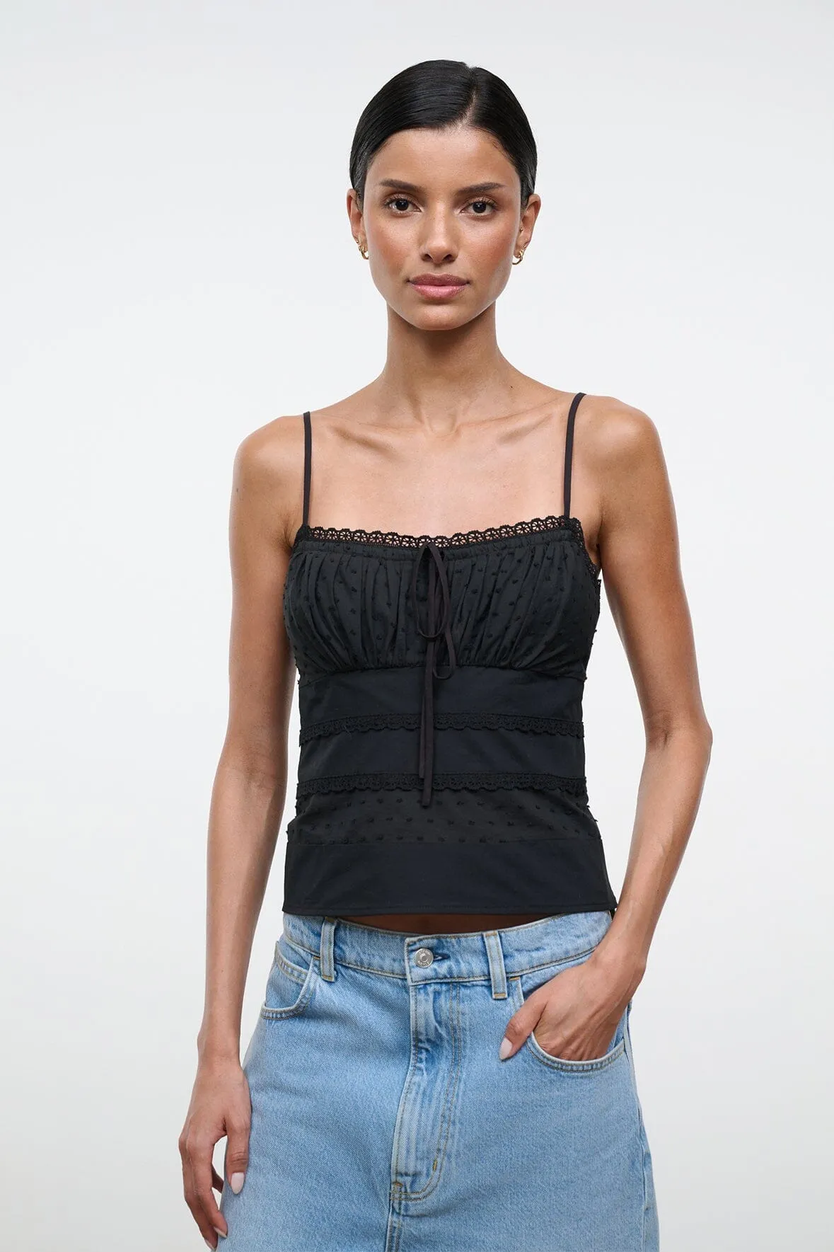 HALIE TOP | BLACK sold by STAUD product image thumbnail 2
