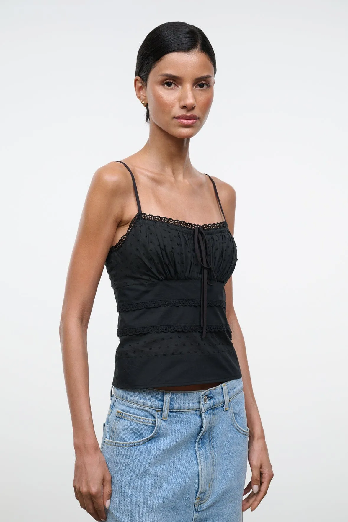 HALIE TOP | BLACK sold by STAUD product image thumbnail 5