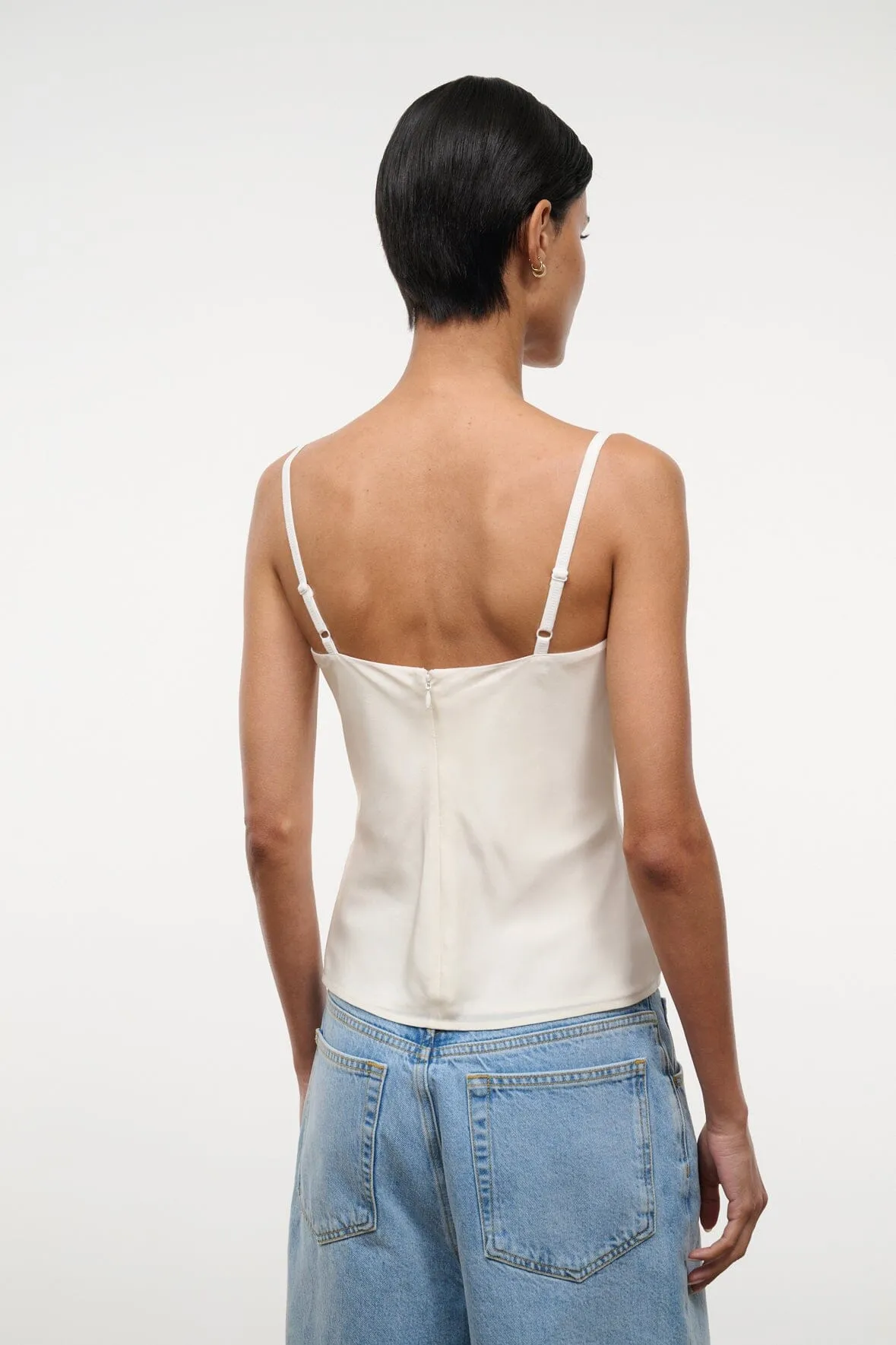 EVANGELINE TOP | IVORY SILK sold by STAUD product image thumbnail 4