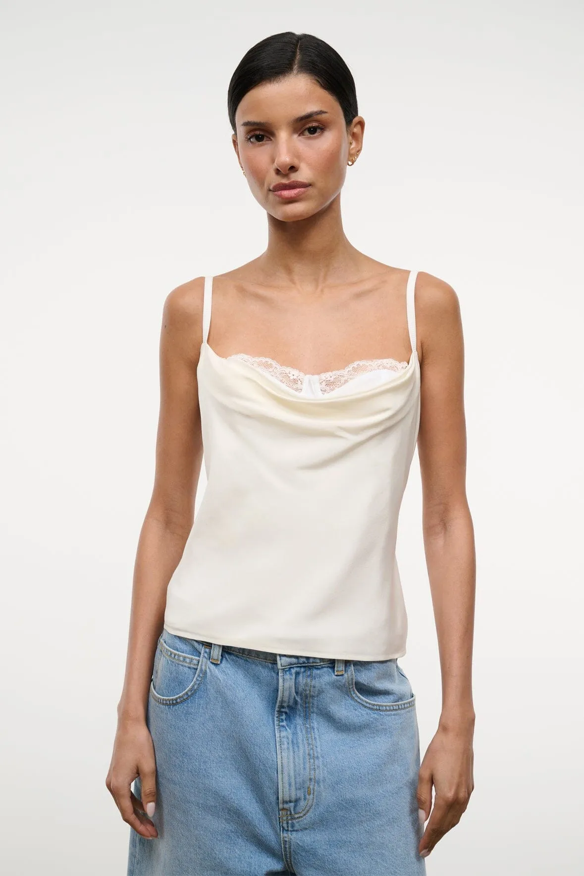EVANGELINE TOP | IVORY SILK sold by STAUD product image thumbnail 2