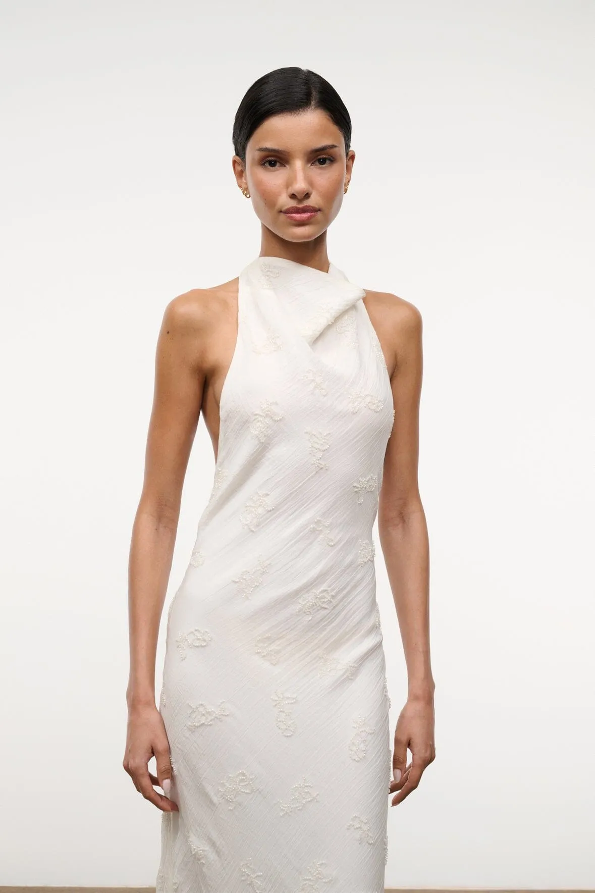 ROSELLE DRESS | WHITE sold by STAUD product image thumbnail 5