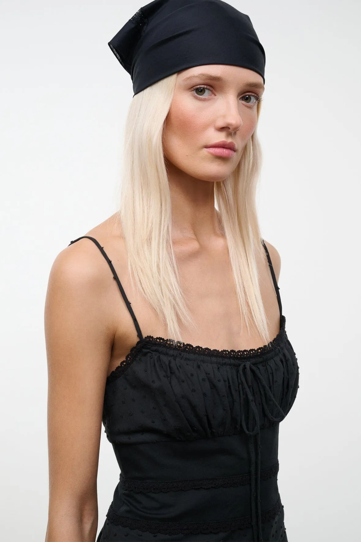 HALIE MINI DRESS | BLACK sold by STAUD product image thumbnail 4