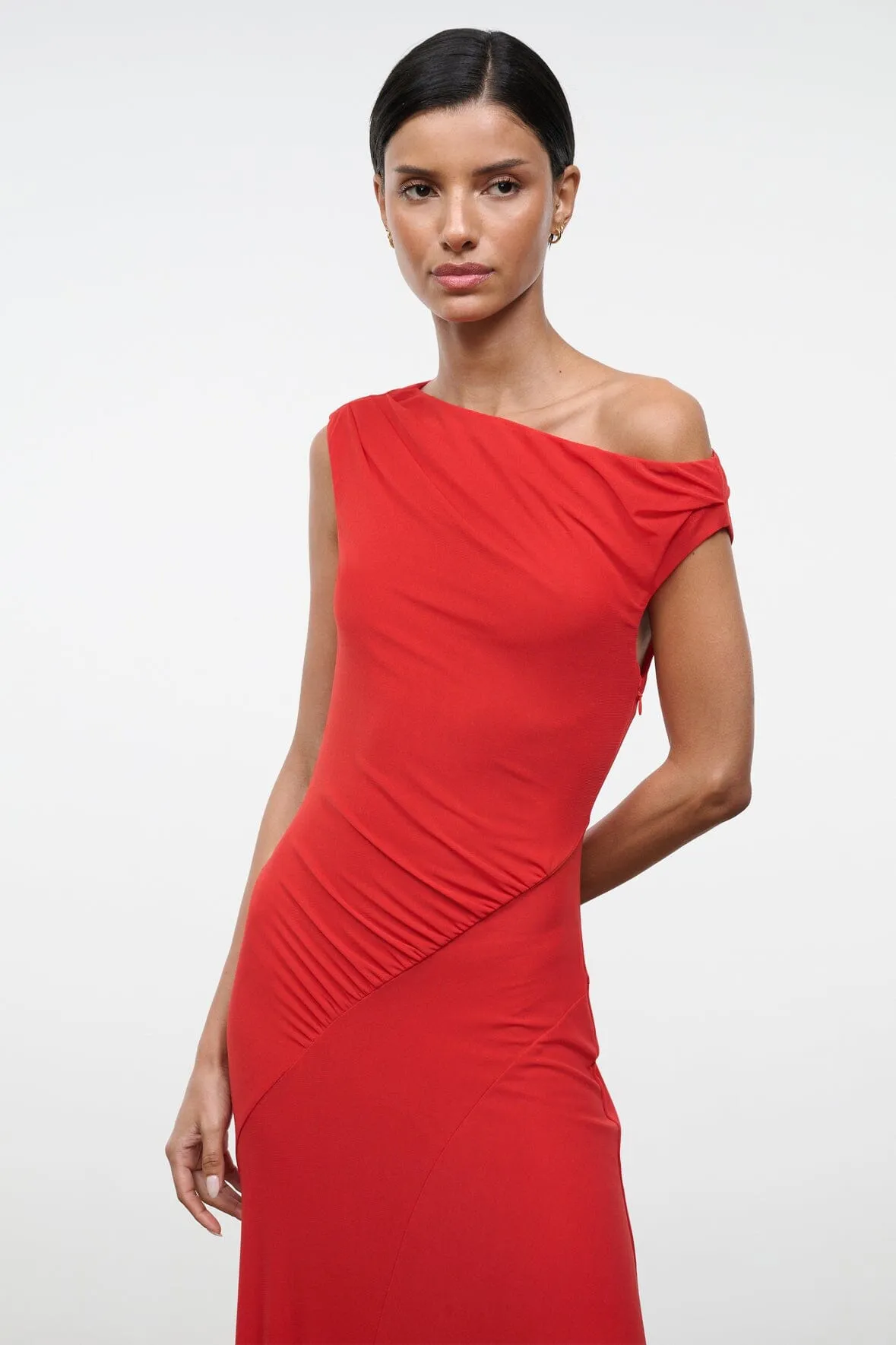 AMARIS DRESS | TOMATO sold by STAUD product image thumbnail 4
