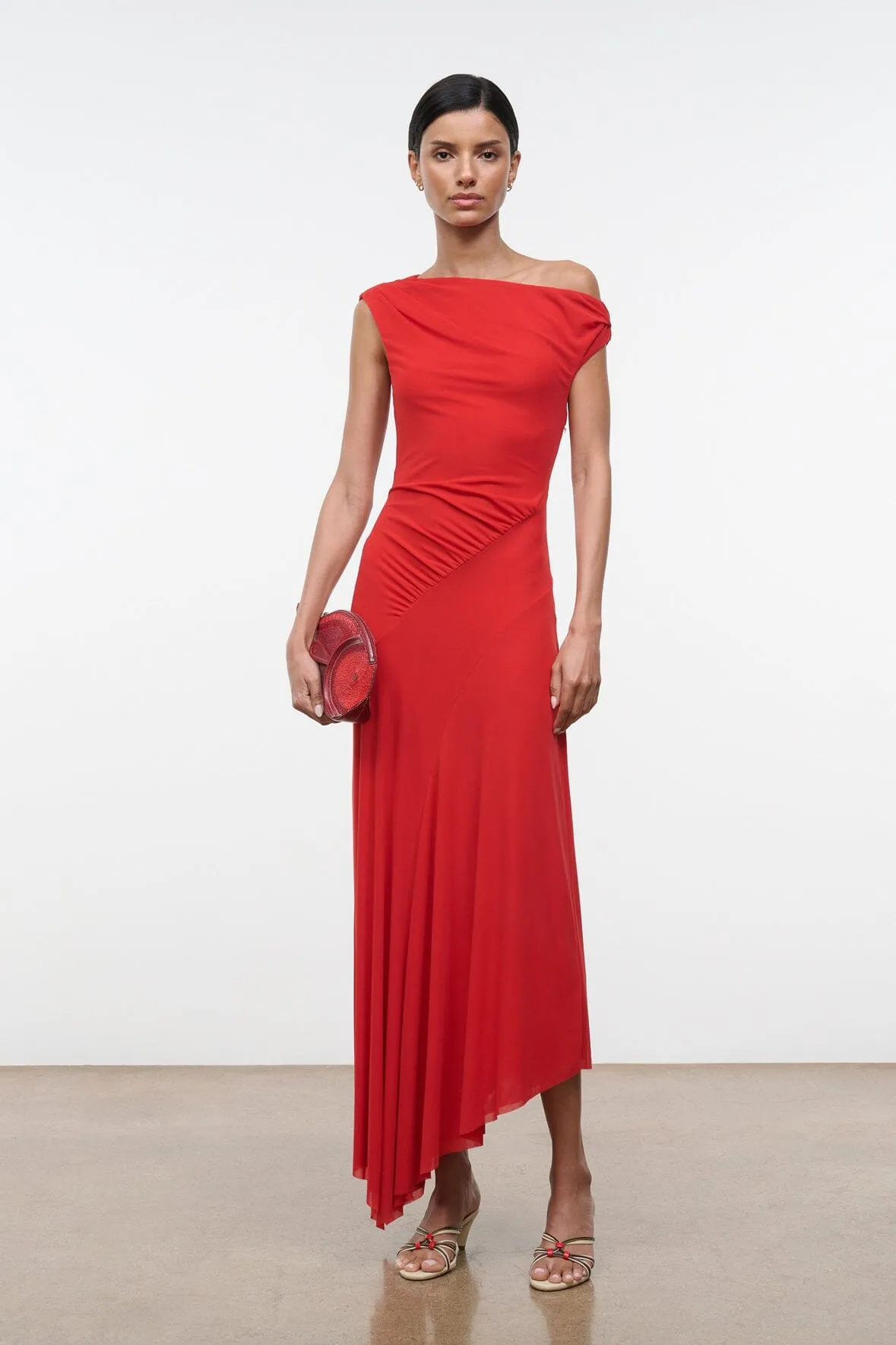AMARIS DRESS | TOMATO sold by STAUD product image thumbnail 2
