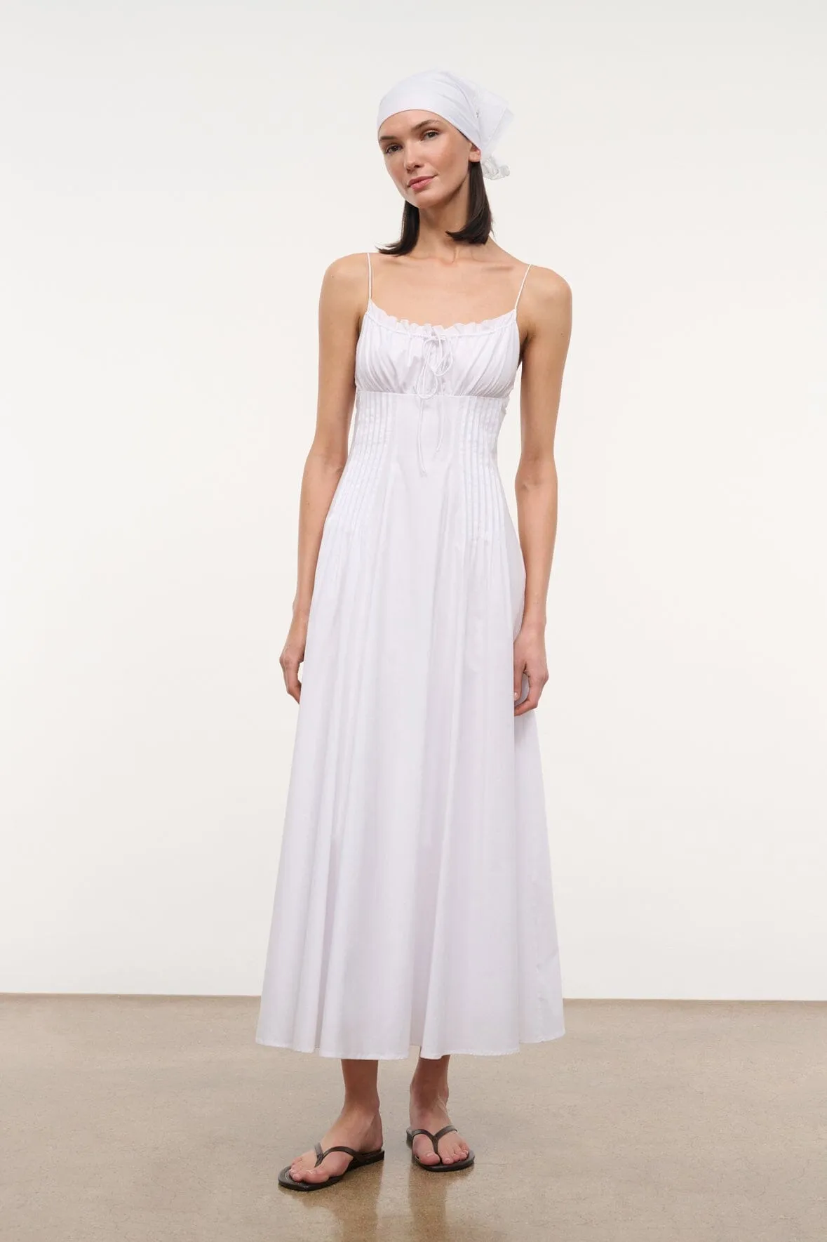 MARGI DRESS | WHITE sold by STAUD product image thumbnail 3