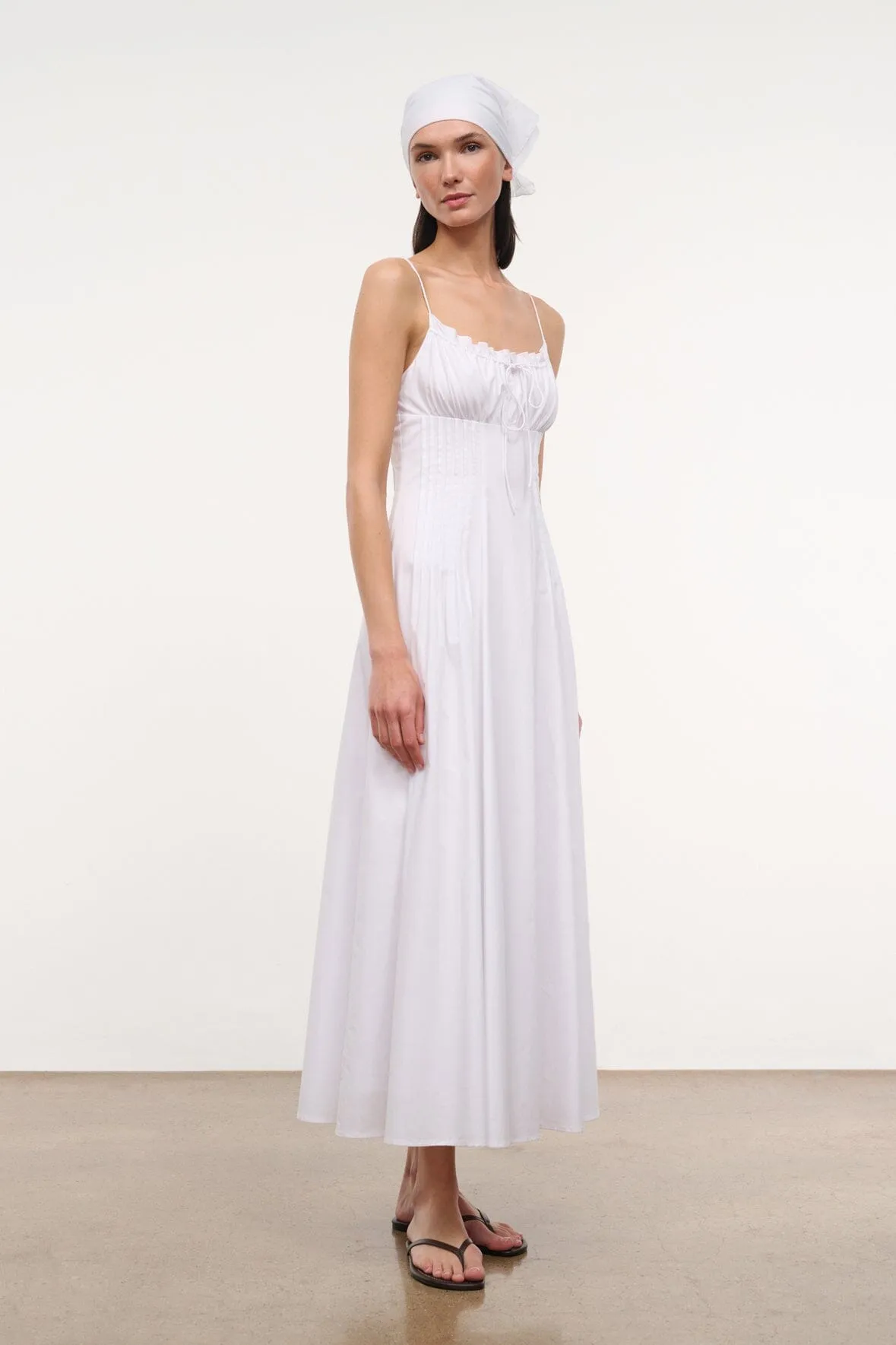MARGI DRESS | WHITE sold by STAUD product image thumbnail 4