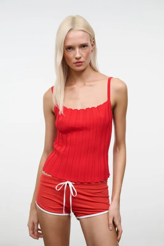 SKYE TANK | TOMATO made by STAUD