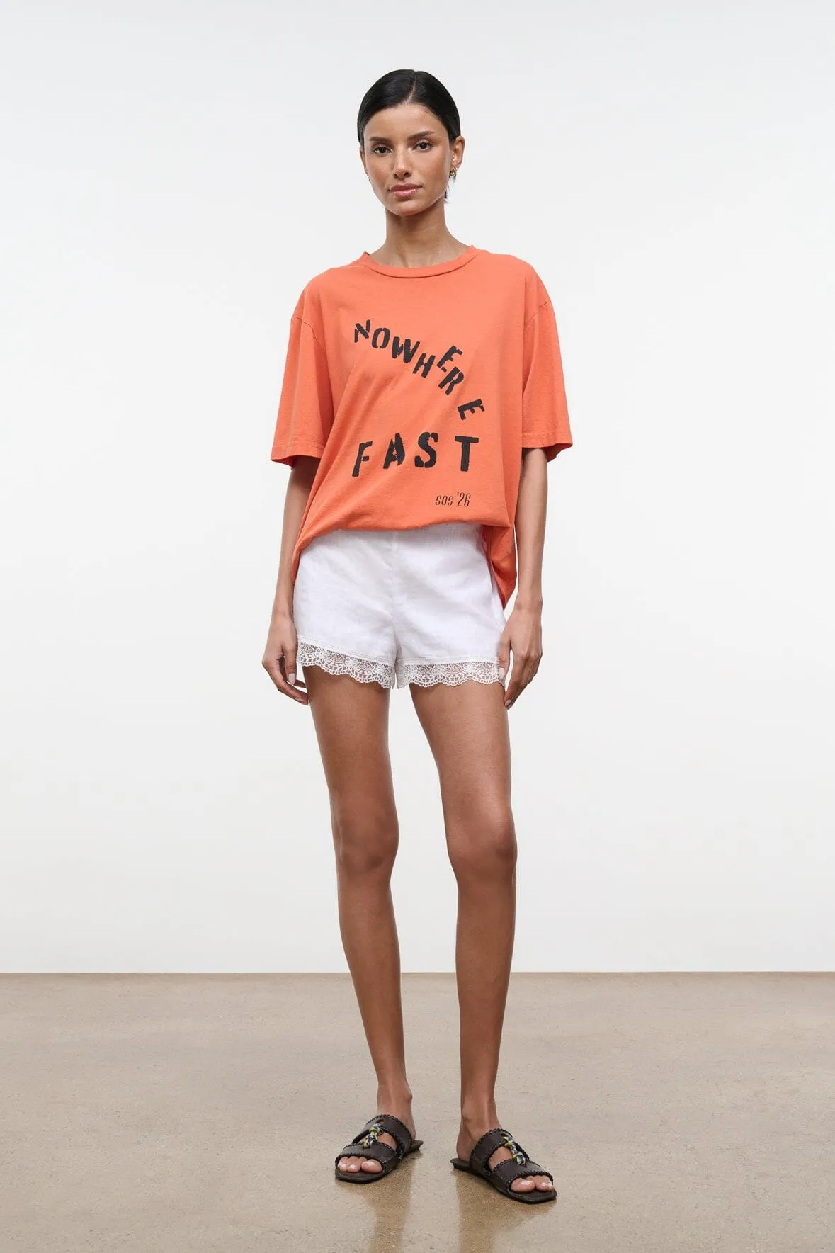 VON LINEN SHORT | WHITE sold by STAUD