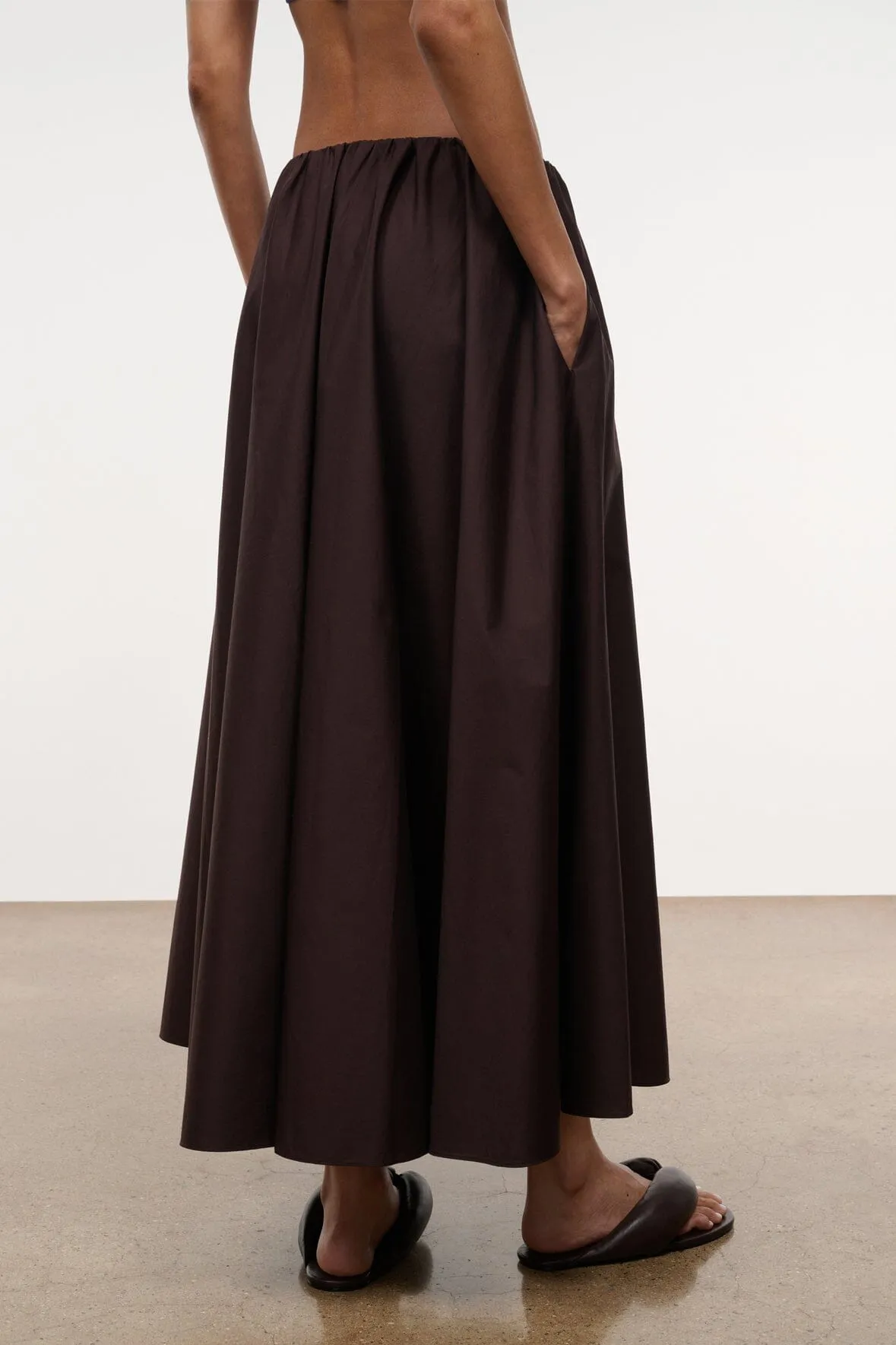 Milano Skirt | Earth sold by STAUD product image thumbnail 4