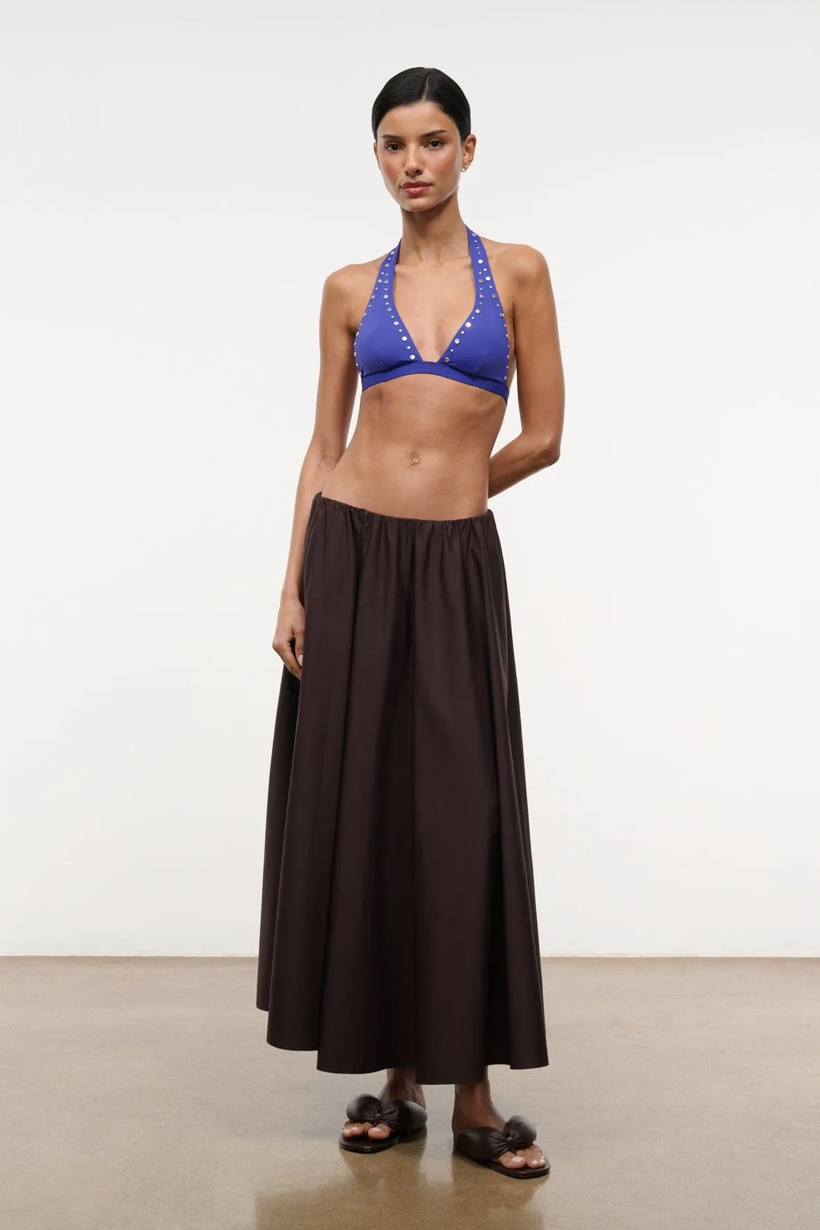 Milano Skirt | Earth sold by STAUD product image thumbnail 5