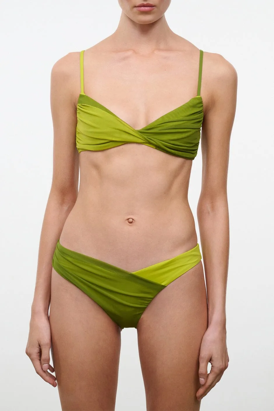LA MER BIKINI TOP | CITRON PESTO sold by STAUD product image thumbnail 3
