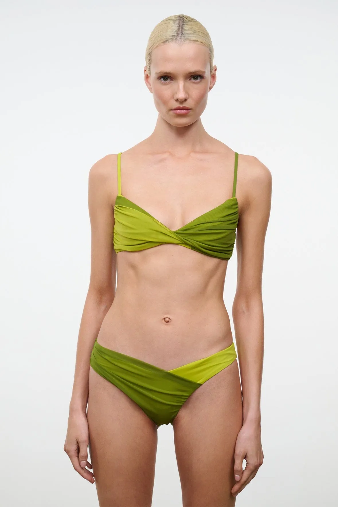 LA MER BIKINI TOP | CITRON PESTO sold by STAUD product image thumbnail 4