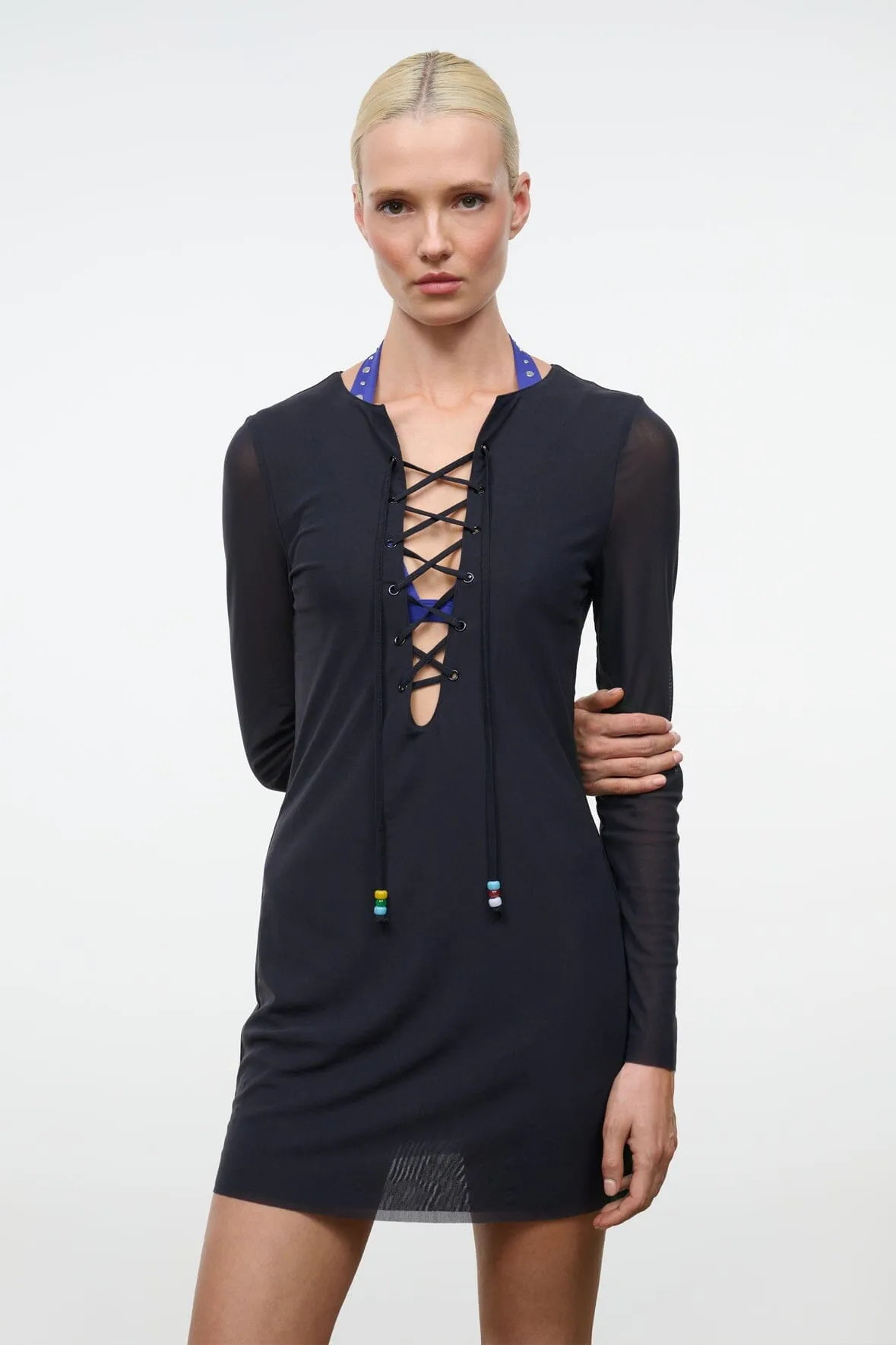 REVE MINI DRESS | BLACK sold by STAUD product image thumbnail 2