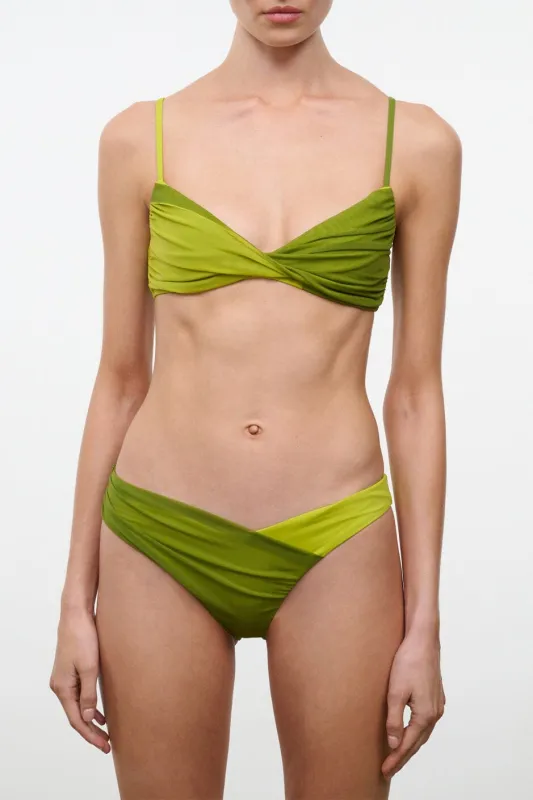 EMSLEY BIKINI BOTTOM | CITRON PESTO made by STAUD