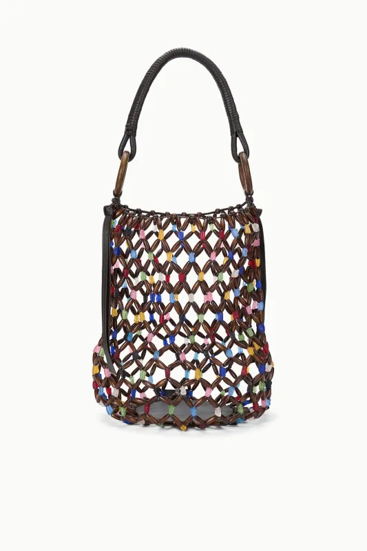 DEL MAR BUCKET BAG | SEA GLASS MULTI made by STAUD