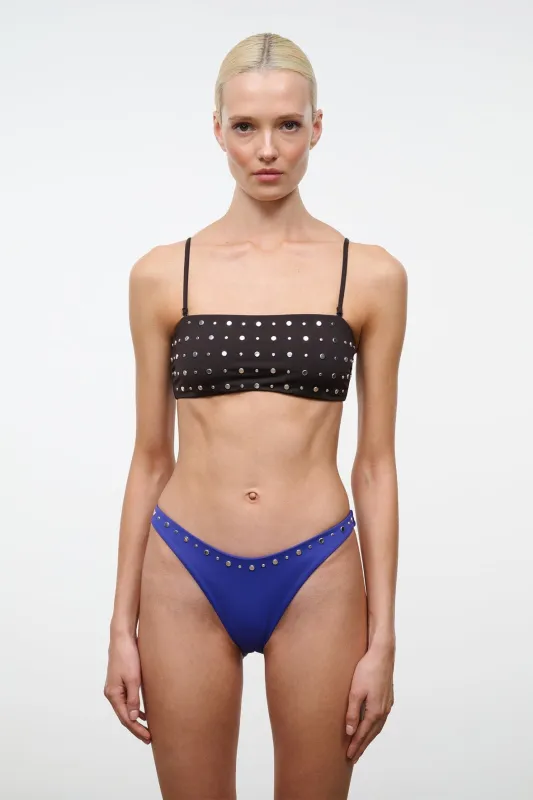 DANA BIKINI BOTTOM | COBALT STUDS made by STAUD