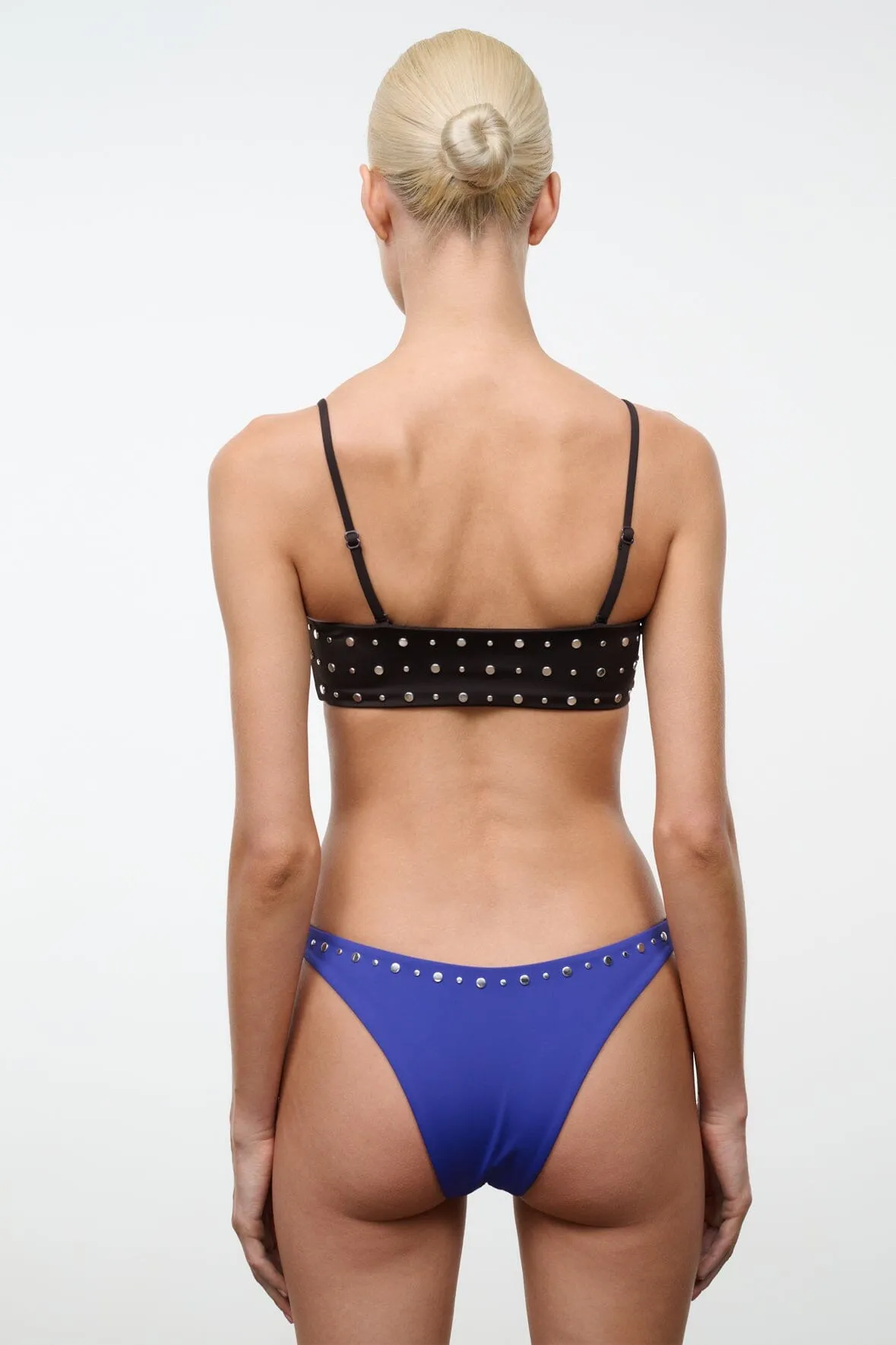 DANA BIKINI BOTTOM | COBALT STUDS sold by STAUD product image thumbnail 4