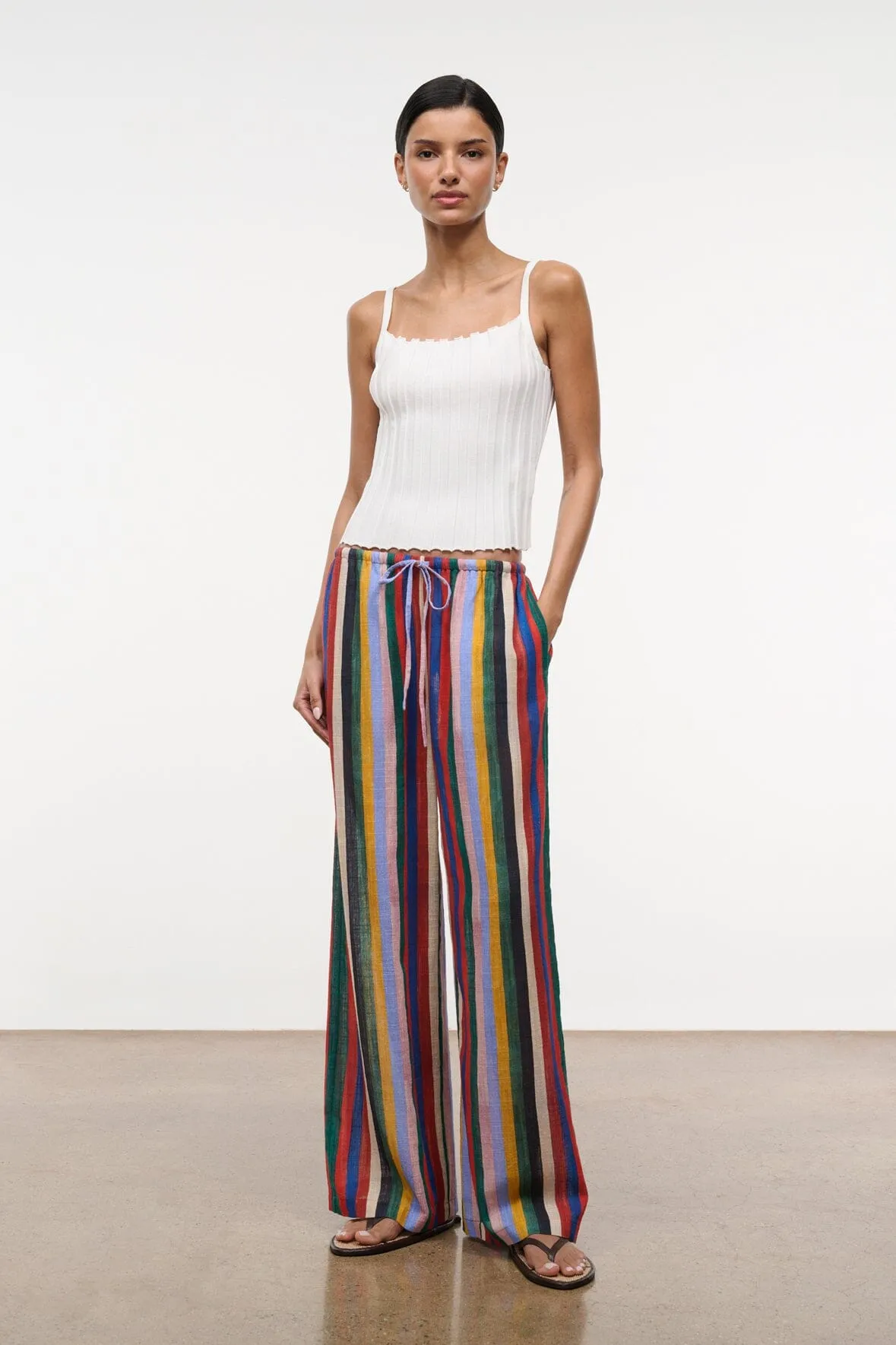 MATEO PANT | ARTIST STRIPE sold by STAUD