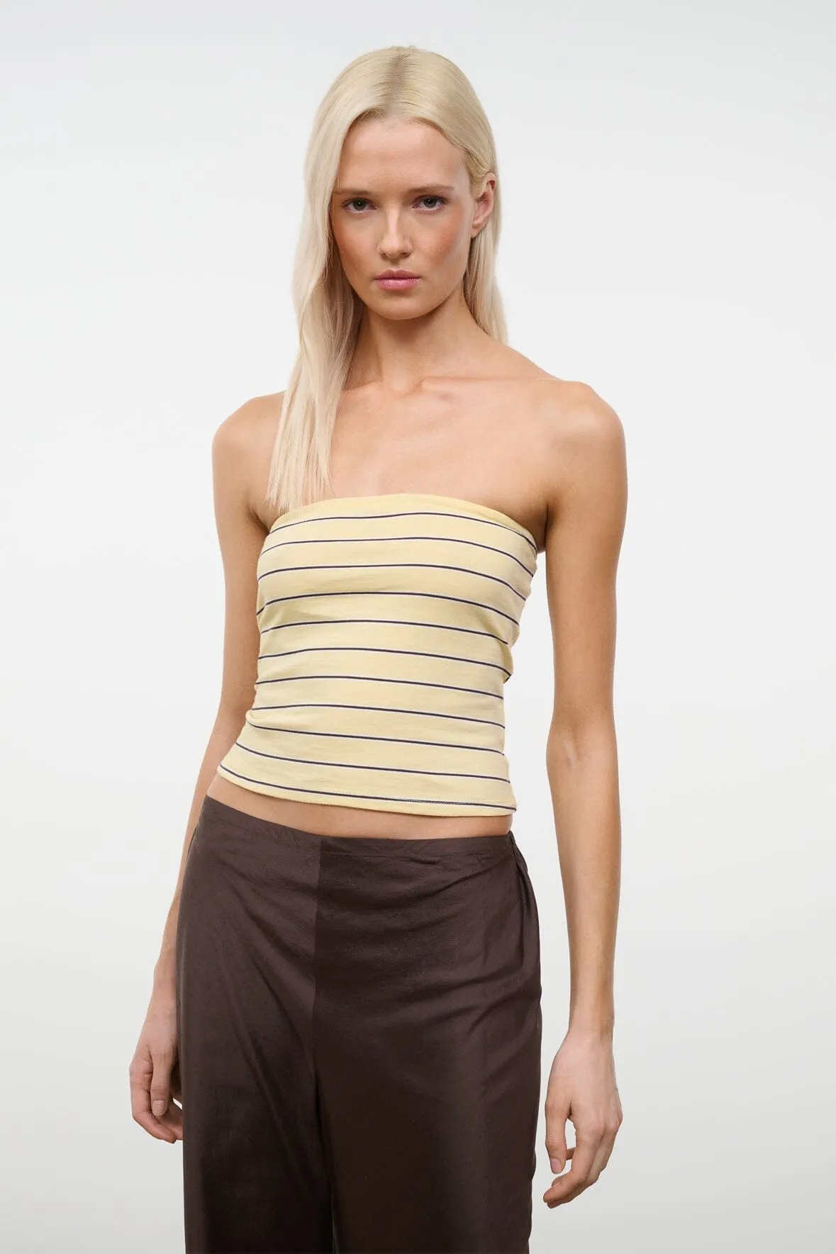 AMELIA TOP | MONDAY STRIPE sold by STAUD product image thumbnail 3