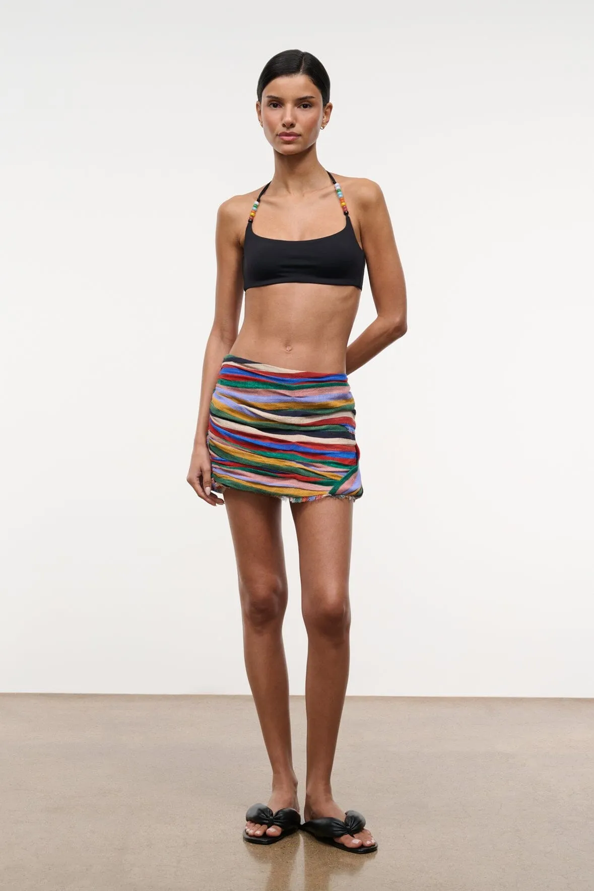 NICOLA SKIRT | ARTIST STRIPE sold by STAUD