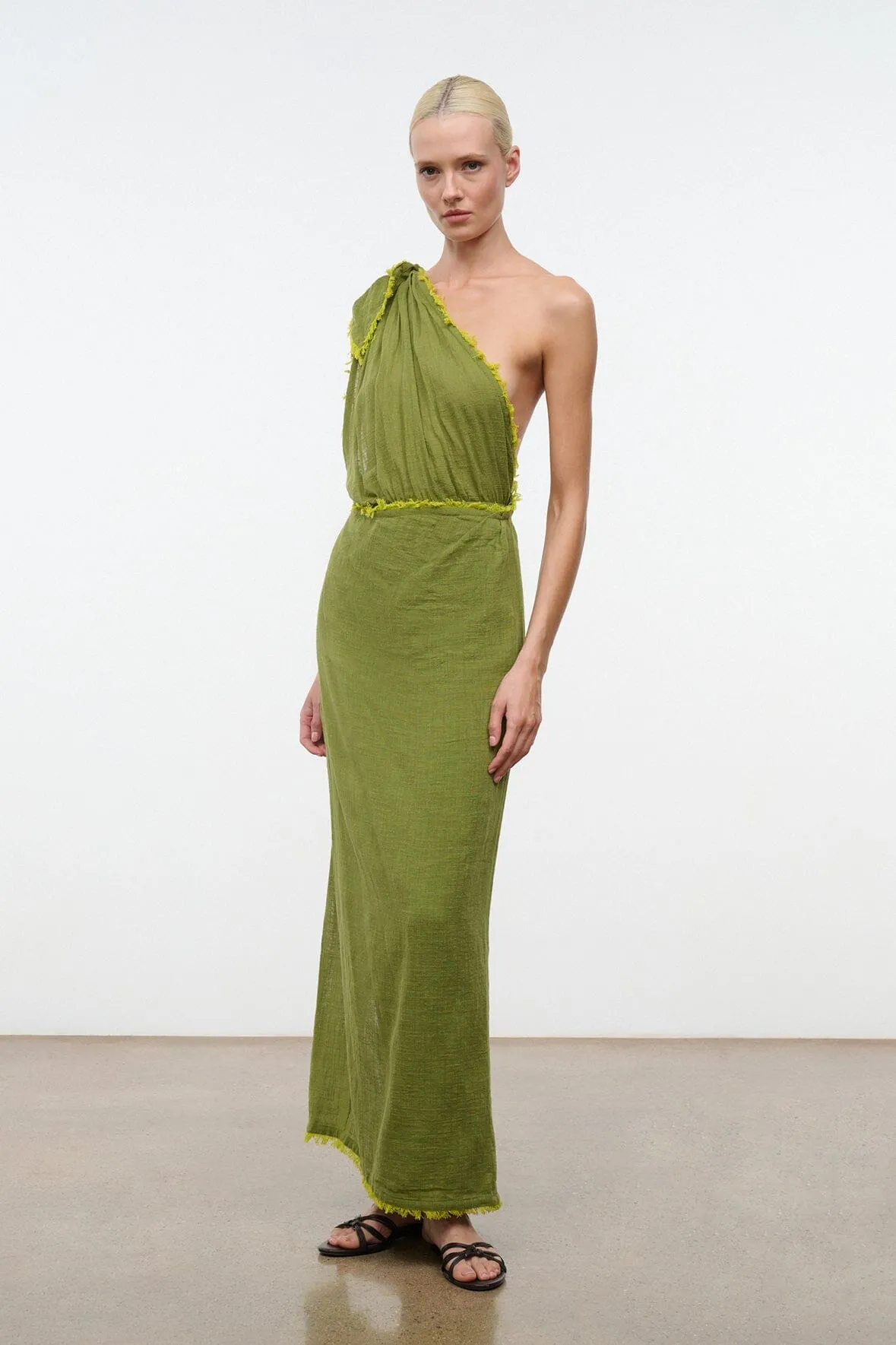 KALIA DRESS | PESTO sold by STAUD product image thumbnail 2