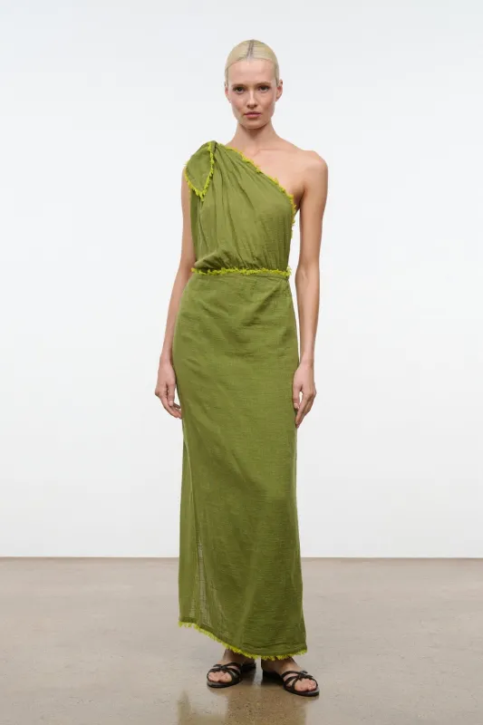 KALIA DRESS | PESTO made by STAUD