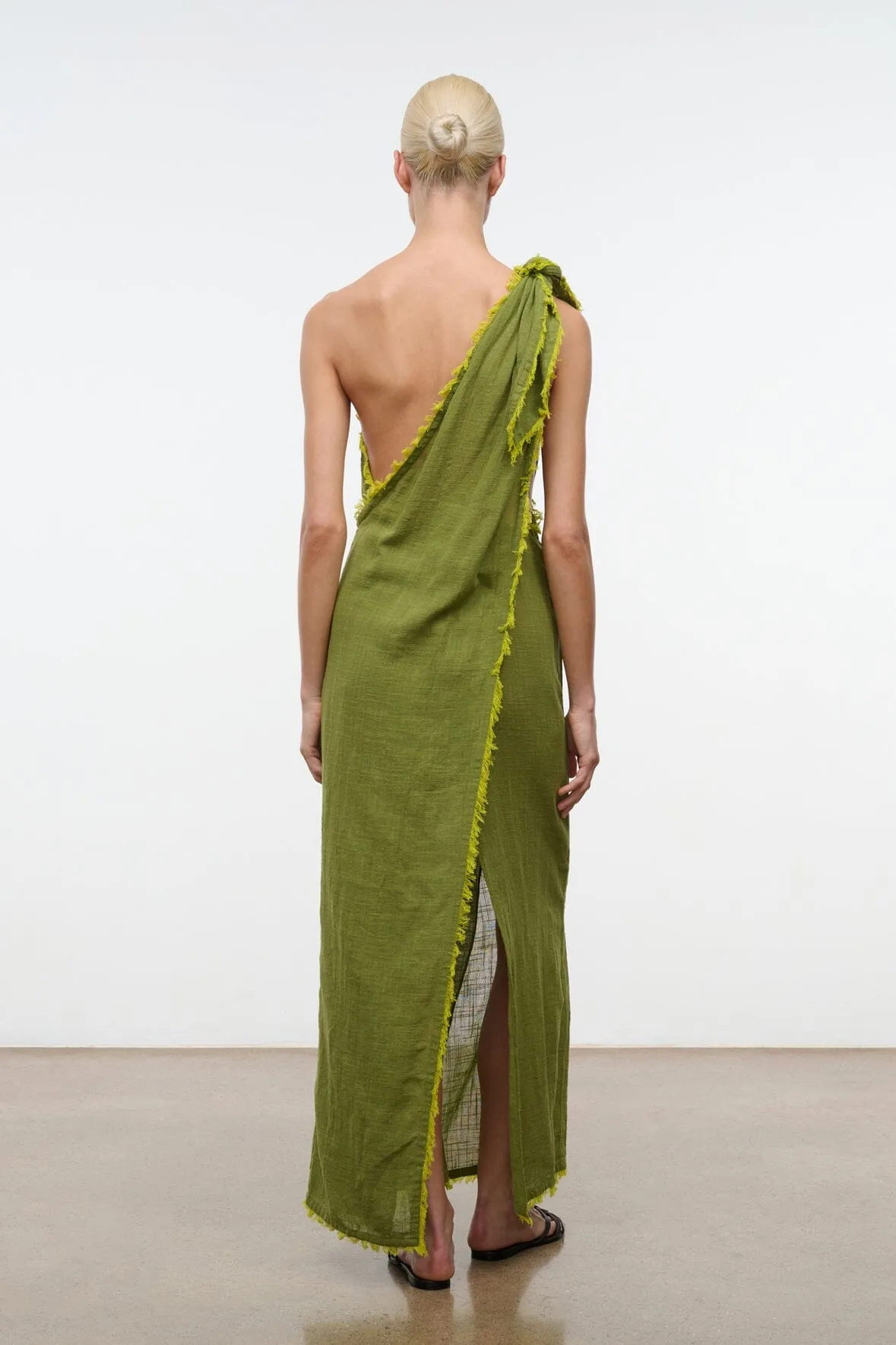 KALIA DRESS | PESTO sold by STAUD product image thumbnail 3