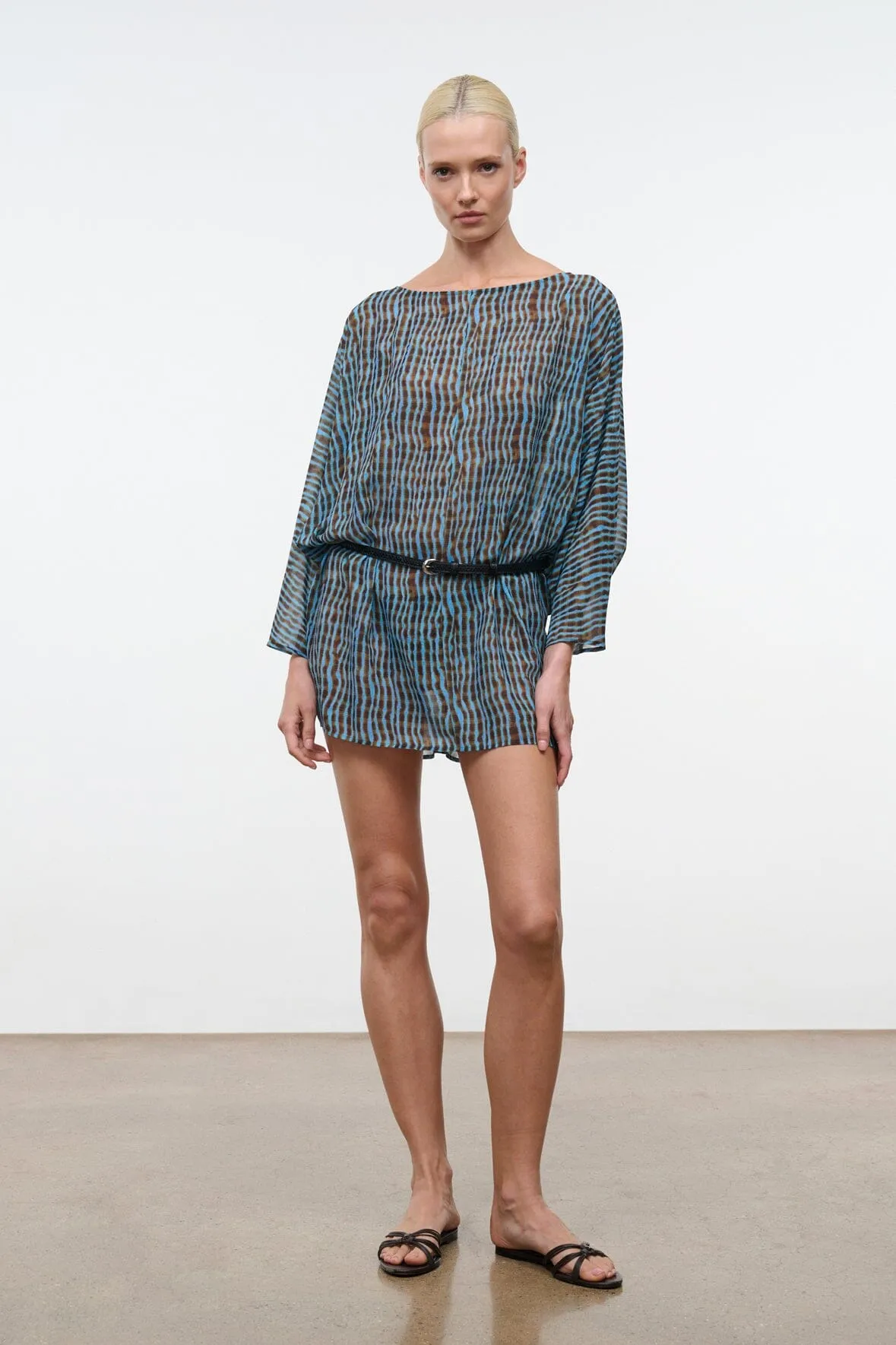 NOUR MINI DRESS | TIDAL SHELL sold by STAUD