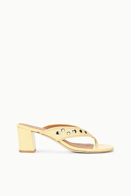 NOVA THONG HEEL | BUTTER STUDS made by STAUD