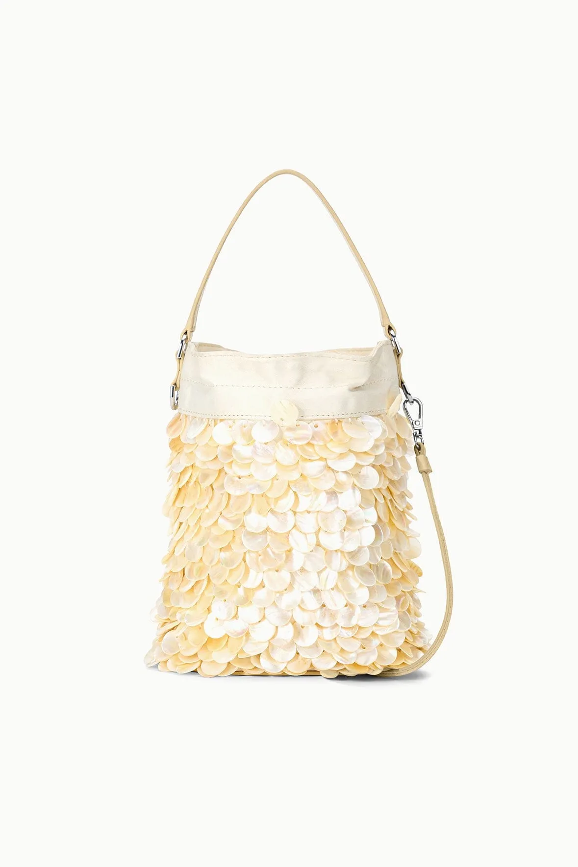 Lila Mini Bag | Cream sold by STAUD product image thumbnail 3