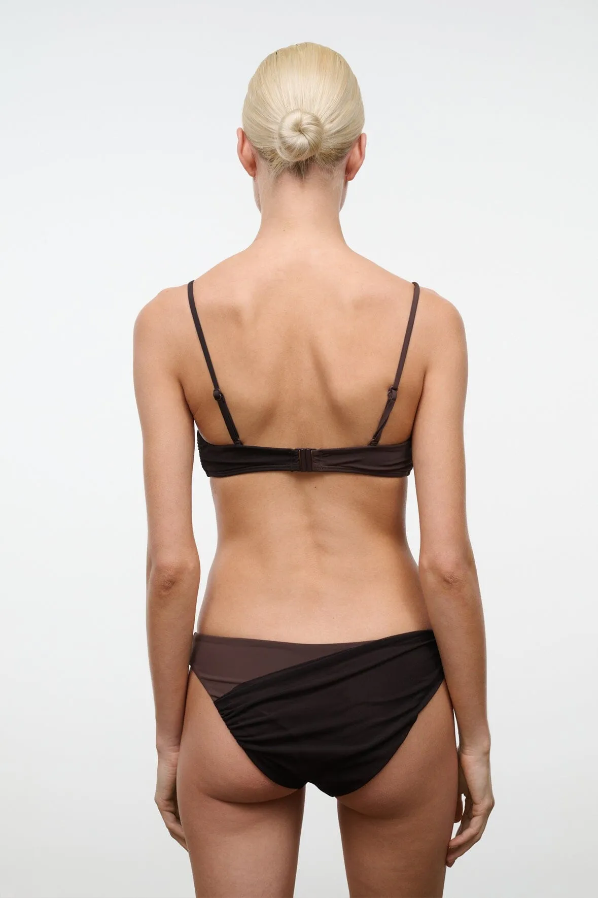 LA MER BIKINI TOP | ESPRESSO DARK CHOCOLATE sold by STAUD product image thumbnail 5