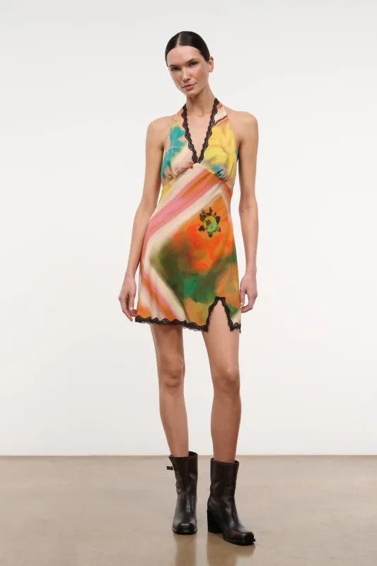 LUCCA MINI DRESS | SUPERBLOOM SCARF made by STAUD