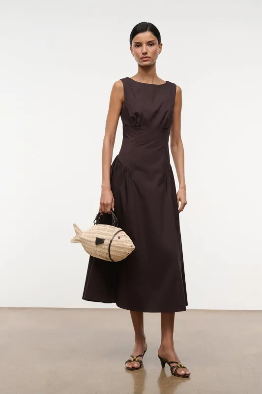 GWEN DRESS | EARTH made by STAUD