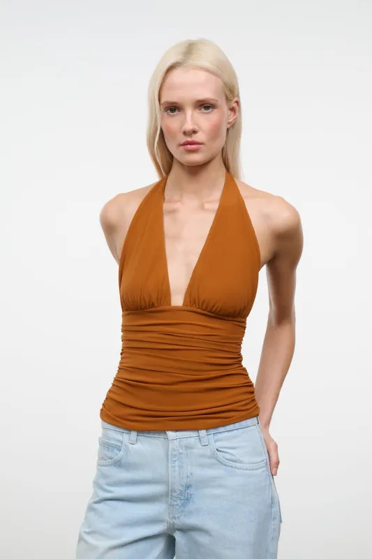ALESSANDRA TOP | COCOA BUTTER made by STAUD