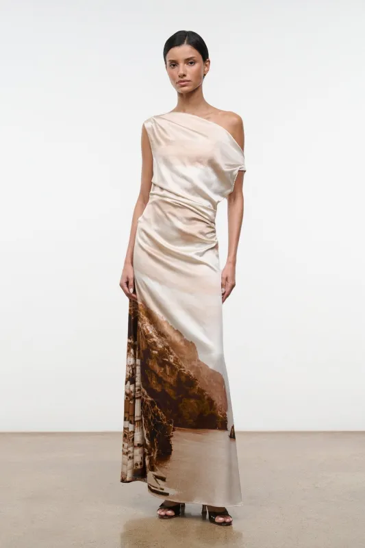 PHARE SILK MAXI DRESS | CLIFFSIDE made by STAUD