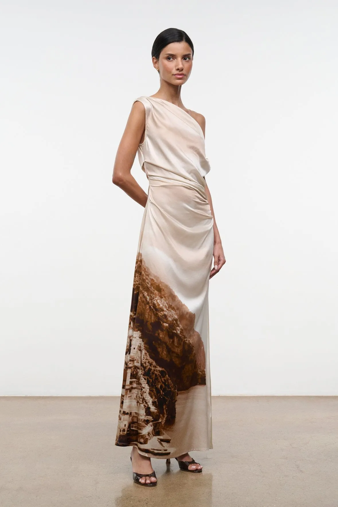 PHARE SILK MAXI DRESS | CLIFFSIDE sold by STAUD product image thumbnail 2