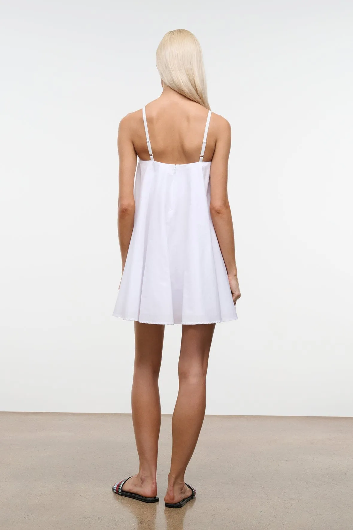 CECILY MINI DRESS | WHITE sold by STAUD product image thumbnail 4