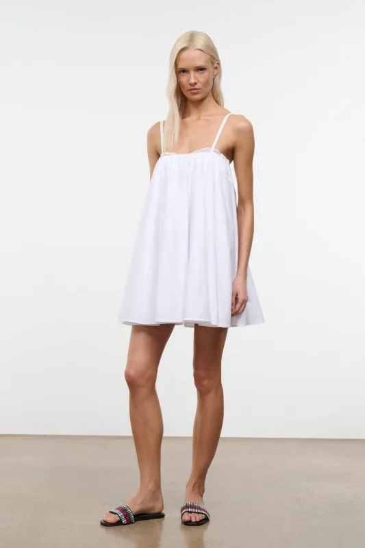 CECILY MINI DRESS | WHITE made by STAUD