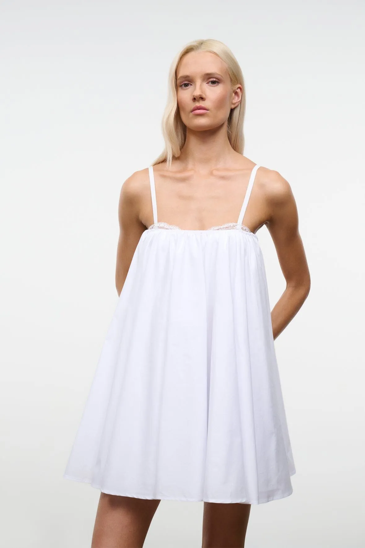 CECILY MINI DRESS | WHITE sold by STAUD product image thumbnail 5