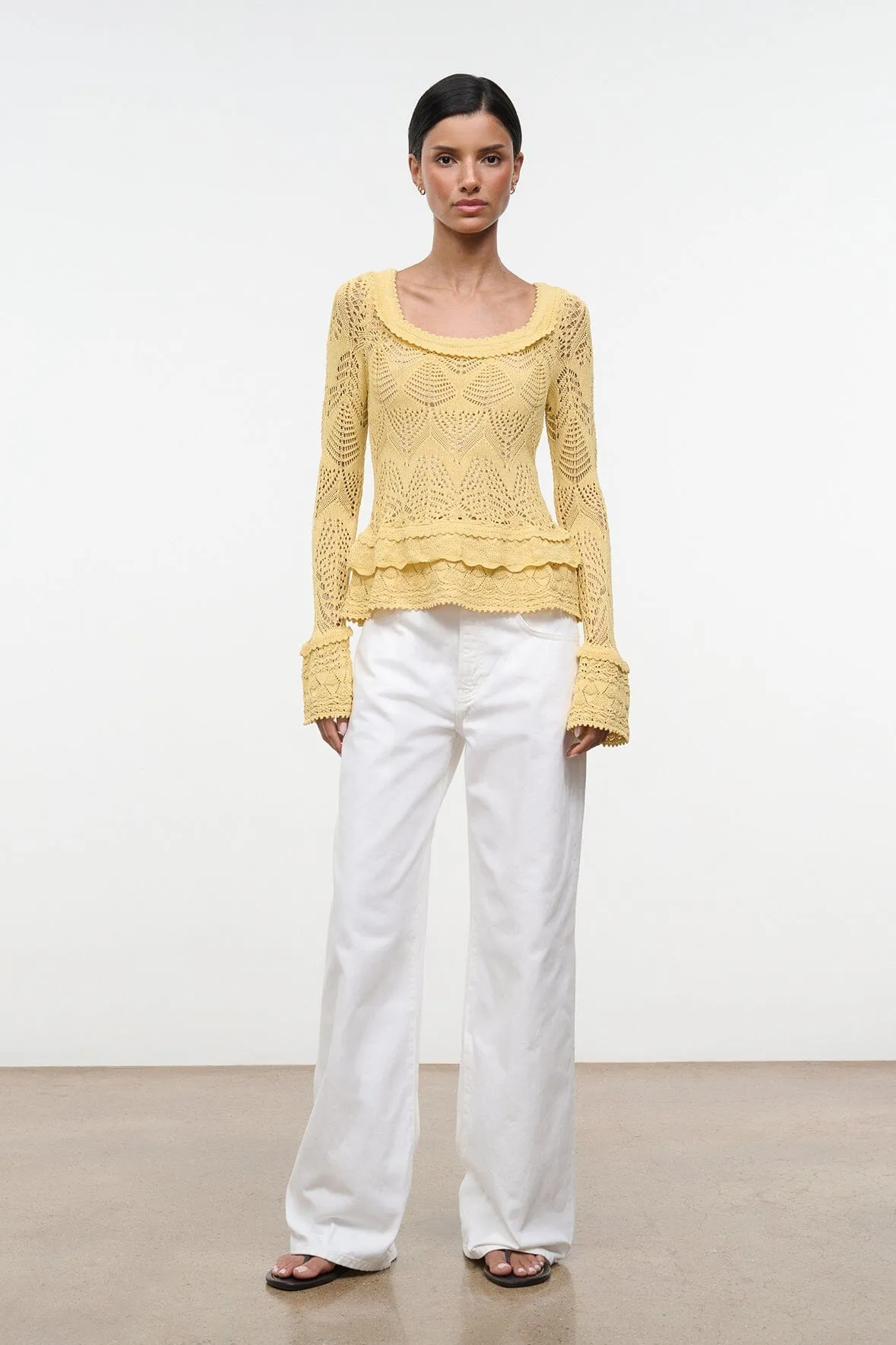 ROZELLA TOP | BUTTER sold by STAUD product image thumbnail 3