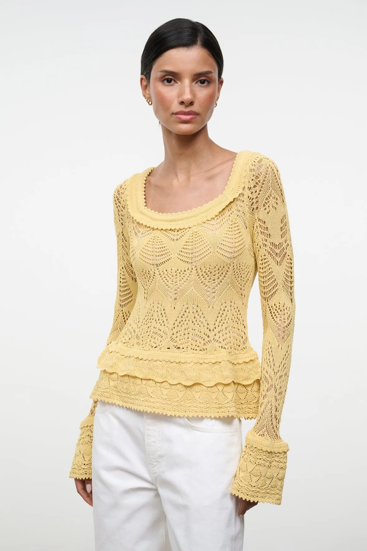 ROZELLA TOP | BUTTER sold by STAUD