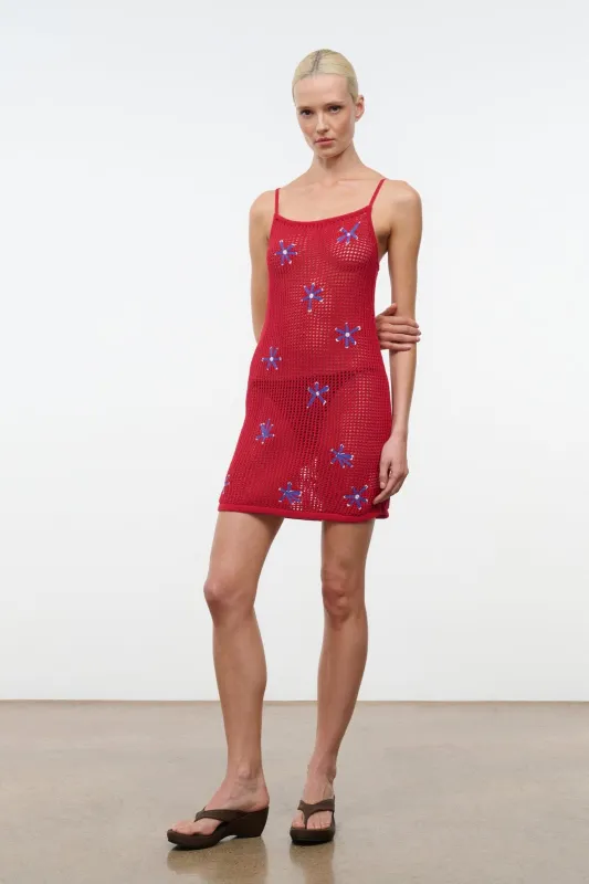 RIO DRESS | PAINTED FOULARD made by STAUD