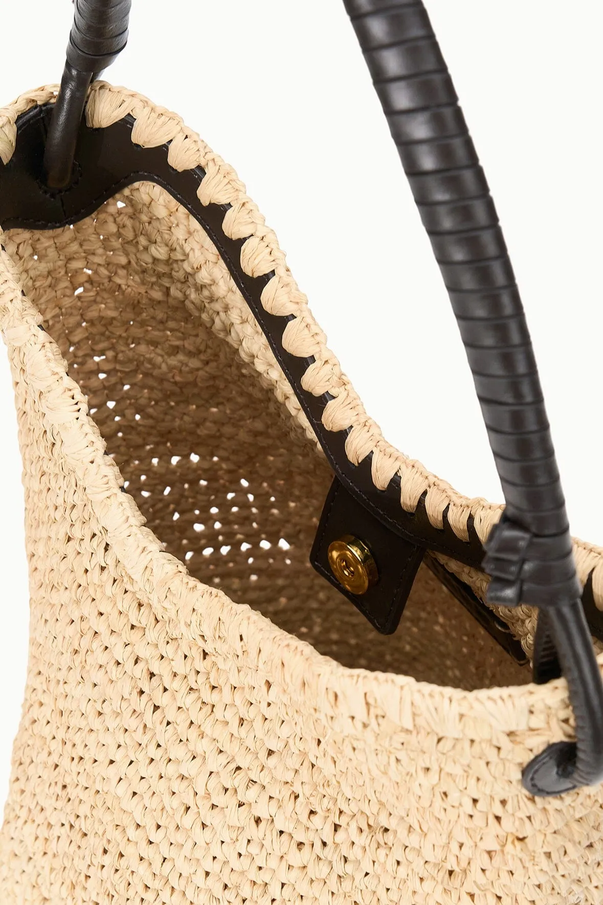 LANI RAFFIA BUCKET BAG | NATURAL sold by STAUD product image thumbnail 3