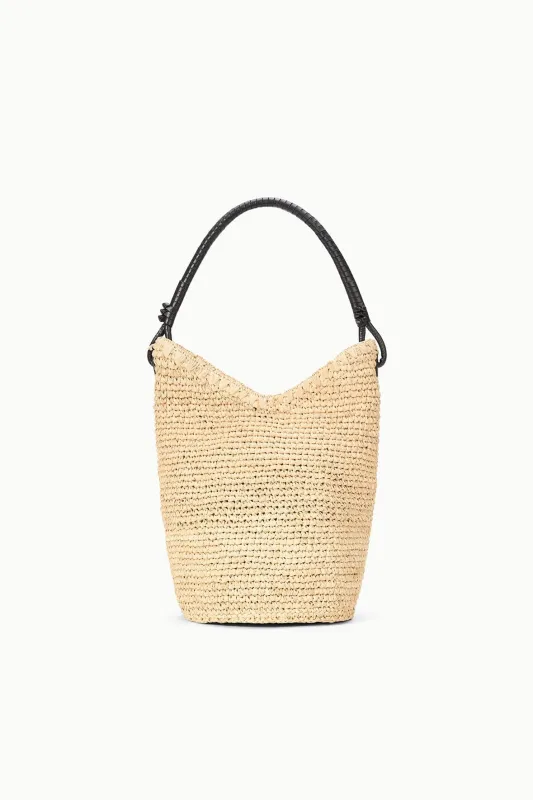 LANI RAFFIA BUCKET BAG | NATURAL made by STAUD
