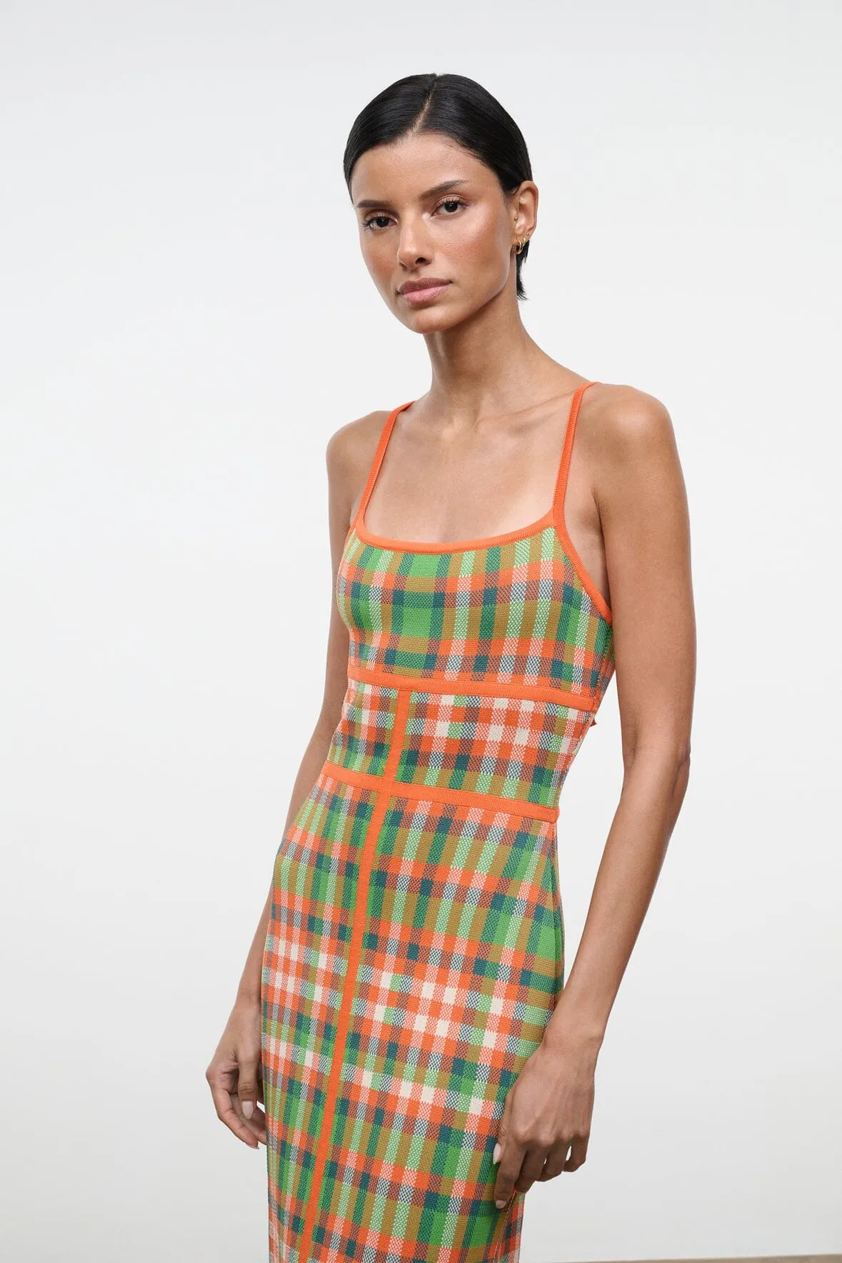 LYRA DRESS | VILLA PLAID sold by STAUD product image thumbnail 4