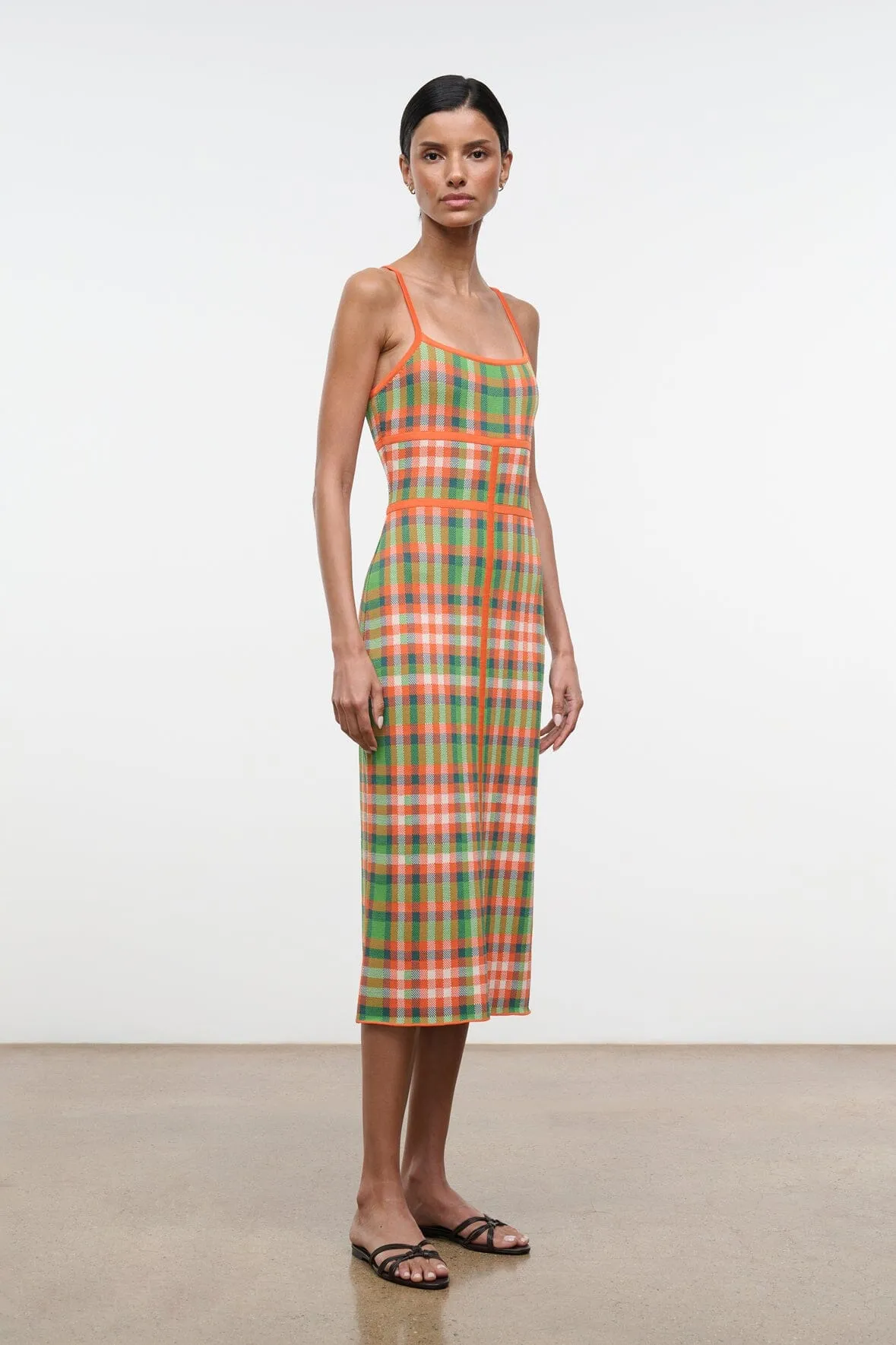 LYRA DRESS | VILLA PLAID sold by STAUD product image thumbnail 3