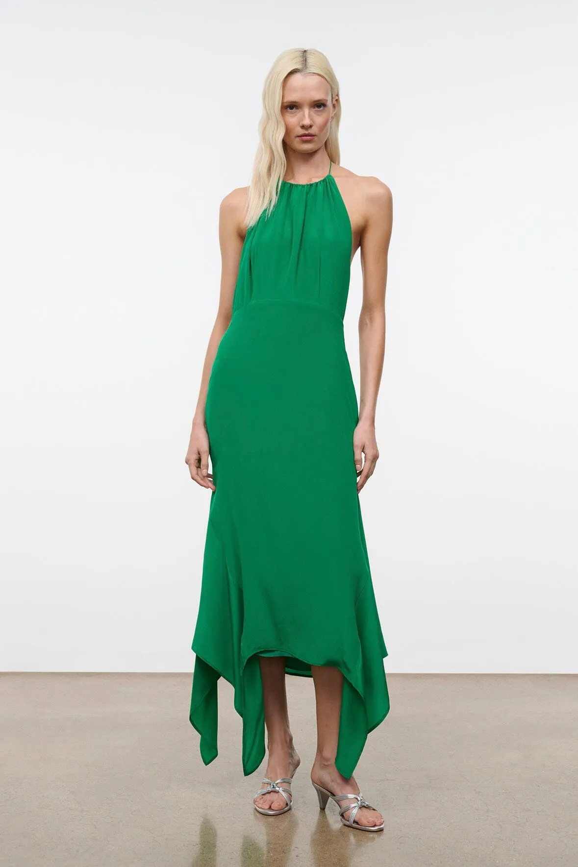 BIANCA SILK DRESS | KELLY sold by STAUD product image thumbnail 3